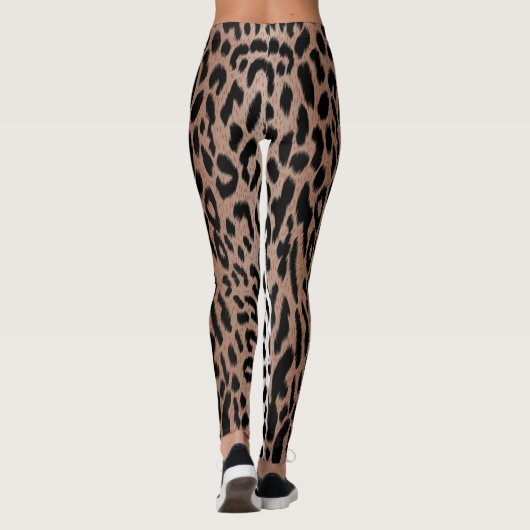 Leggings Empreinte de léopard de Cheetah à deux tons (Dos)