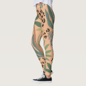 Leggings Empreinte de léopard de la jungle : motif sans cou (Gauche)