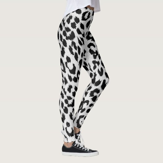 Leggings Empreinte de léopard de neige (Droite)