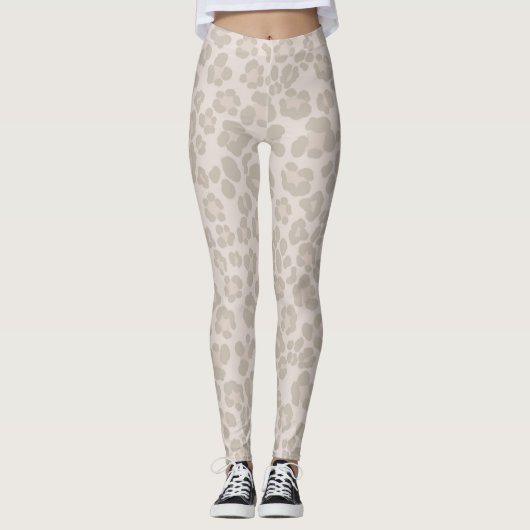 Leggings Empreinte de léopard Glam 2 #motif #design (Devant)
