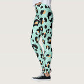 Leggings Empreinte de léopard, motif animal (Gauche)