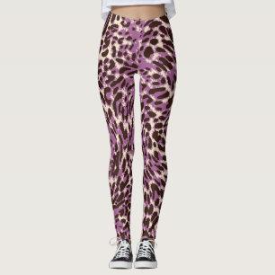 Leggings Empreinte de léopard, Motif animal classique.