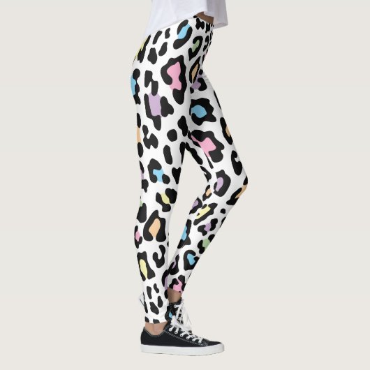 Leggings Empreinte de léopard multicolore (Droite)