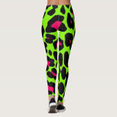 Leggings Empreinte de léopard Neon Green (Dos)