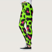 Leggings Empreinte de léopard Neon Green (Gauche)