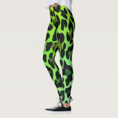 Leggings Empreinte de léopard Neon Green (Gauche)