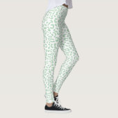 Leggings Empreinte de léopard PixDezines/Vert menthe (Droite)