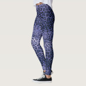 Leggings Empreinte de léopard pourpre (Gauche)