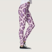 Leggings Empreinte de léopard pourpre (Droite)
