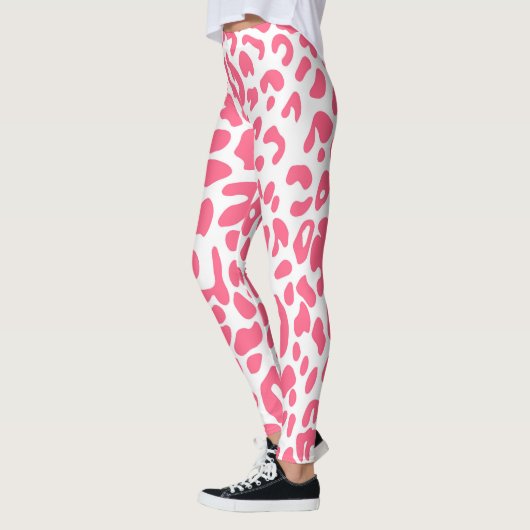 Leggings Empreinte de léopard rose (Gauche)