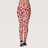 Leggings Empreinte de léopard rose (Dos)
