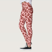 Leggings Empreinte de léopard rose (Gauche)