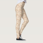 Leggings Empreinte de léopard rose blanc or chic (Droite)