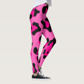Leggings empreinte de léopard rose chaud (Droite)