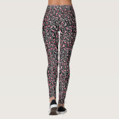 Leggings Empreinte de léopard rose chic (Dos)