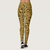 Leggings empreinte de léopard Safari Jaune des années 80 (Dos)