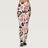 Leggings Empreinte de léopard, sans soudure, arrière - plan (Dos)