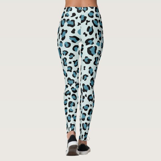 Leggings Empreinte de léopard, Spots de léopard, Leopard bl (Dos)