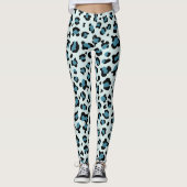 Leggings Empreinte de léopard, Spots de léopard, Leopard bl (Devant)