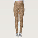 Leggings Empreinte de léopard tendance à Toffee Brown<br><div class="desc">Design moderne et tendance poster de animal de guépard brun qui peut être personnalisé avec un nom. Conçu par Shelby Allison</div>