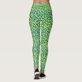 Leggings Empreinte de léopard vert (Dos)