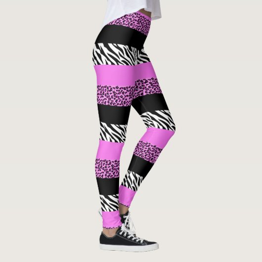 Leggings Empreinte de léopard, Zebra Print, Poster de anima (Droite)
