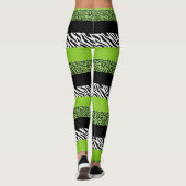 Leggings Empreinte de léopard, Zebra Print, Poster de anima (Dos)