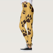 Leggings Empreinte de Patte de Guépard (Gauche)