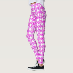 Leggings Empreinte de patte et Motif de peigne en couleur r