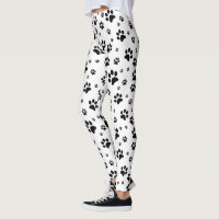 Empreinte de patte noir et blanc très sympa
