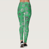 Leggings Empreinte de Patte pour Dames (Dos)