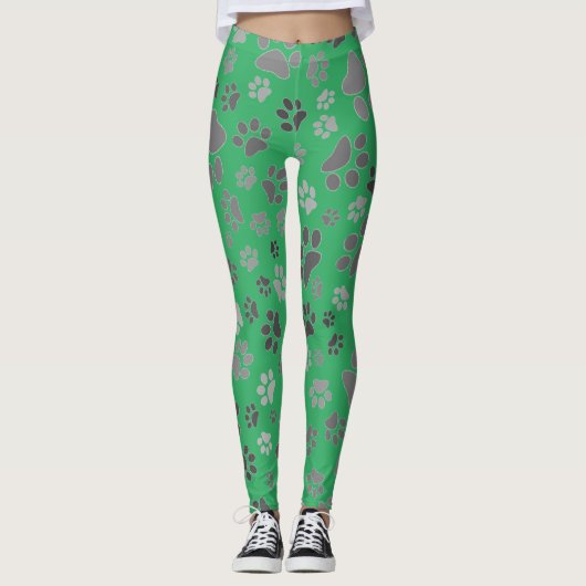 Leggings Empreinte de Patte pour Dames (Devant)