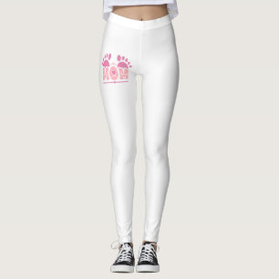 Leggings Empreinte de pied de MAMAN cœur