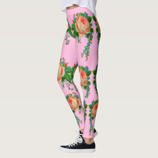Leggings Empreinte florale victorienne (Gauche)