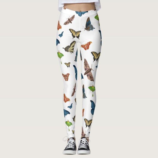 Leggings empreinte halloween déplaisant moth (Devant)