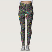 Leggings Empreintes de léopard colorés (Devant)