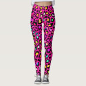 Leggings Empreintes de léopard dynamiques (Devant)