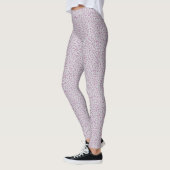 Leggings Empreintes de léopard roses et gris (Gauche)