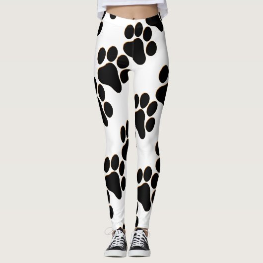 Leggings Empreintes de pattes (Devant)