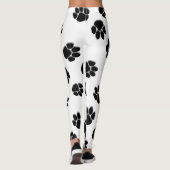 Leggings Empreintes de pattes blancs (Dos)