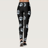 Leggings Empreintes de pattes bleu clair (Dos)