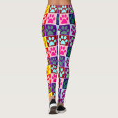 Leggings Empreintes de pattes carrées (Dos)