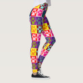 Leggings Empreintes de pattes carrées (Droite)