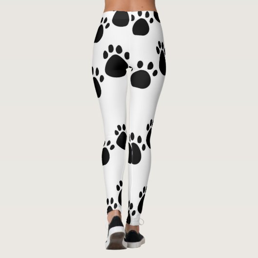 Leggings Empreintes de pattes chats élégant - Parf (Dos)