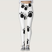 Leggings Empreintes de pattes chats élégant - Parf (Devant)