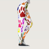 Leggings Empreintes de pattes de chiens partout (Droite)