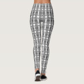 Leggings Empreintes de pattes gris (Dos)