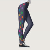 Leggings Empreintes de pattes mignons d'arc-en-ciel (Droite)