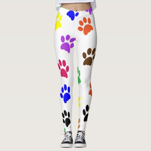 Leggings empreintes de pattes partout (Devant)