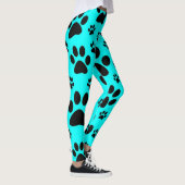 leggings empreintes de pattes turquoises bleus et  (Droite)